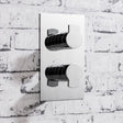Crosswater Concealed Shower Valve Crosswater Wisp 1 Outlet, 2 Handle Concealed Thermostatic Shower Valve in Chrome