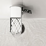 Flova Mono Basin Tap Flova Cascade Mini Basin Mixer Tap with Clicker Waste in Diamond Chrome