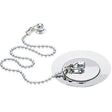 Heritage Basin Waste Chrome / Metal Plug Heritage Basin Waste with Stowaway Plug and Chain