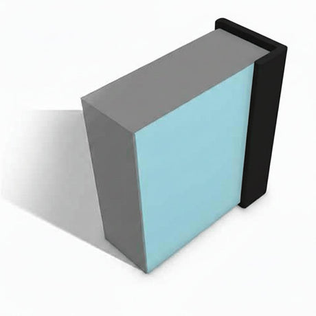 Multipanel Wall Panel 2450mm / Black Multipanel Wall Profile - L-Shaped End Cap - Type C - 2450mm/2750mm