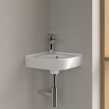 Villeroy & Boch Cloakroom Basin Villeroy & Boch O.novo 400mm Corner Cloakroom Basin in White Alpin