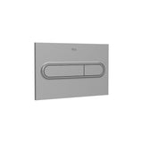 Roca Flush Plate Grey Lacquer Roca Duplo One Flush Plate with Curved Buttons