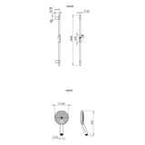Crosswater Shower Riser Rail Crosswater Ethos Premium Shower Riser Rail Kit with Handset in Chrome