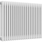 Aquarius Bathrooms Column Radiator 750mm x 965mm Aquarius Foundry Horizontal 3 Column Radiator in White