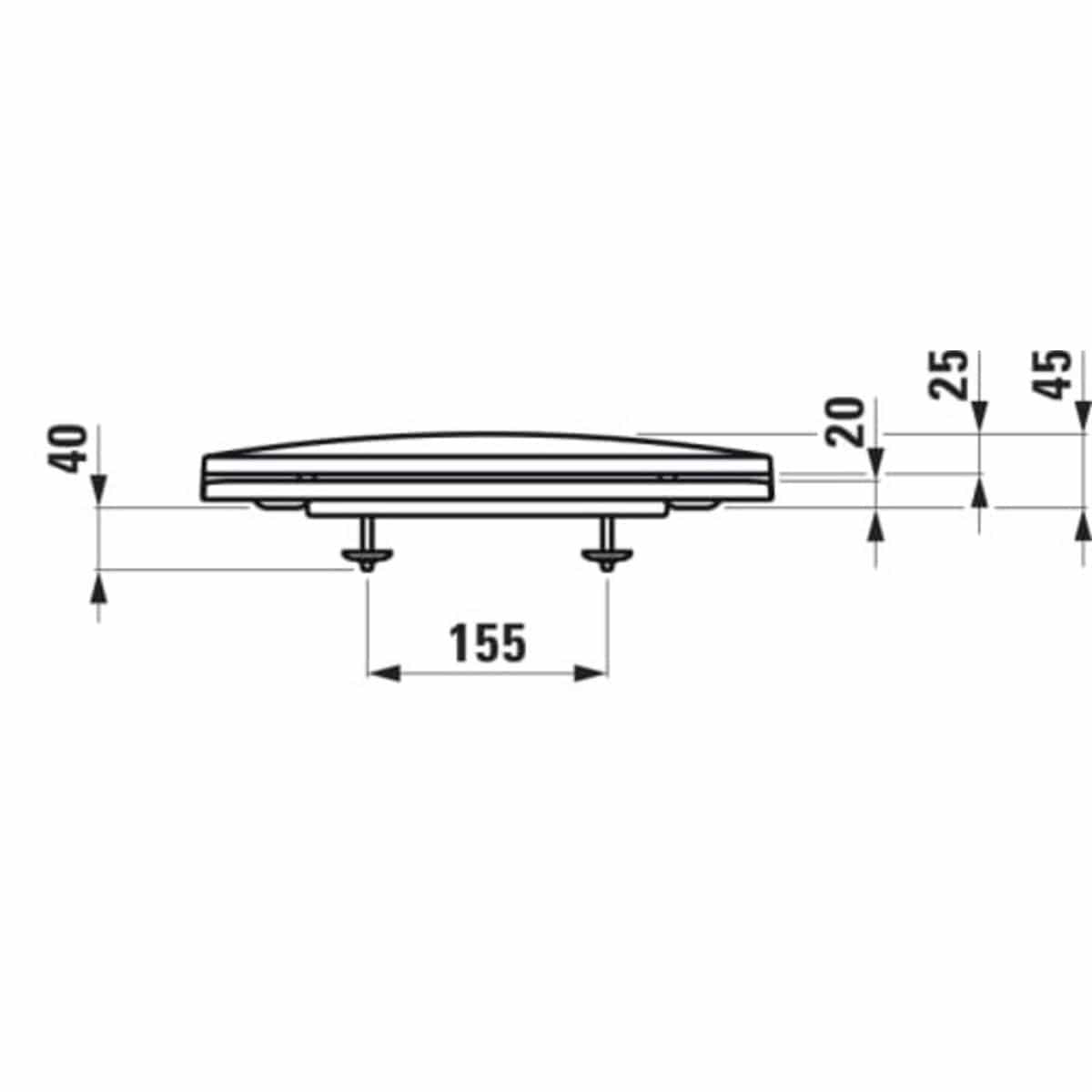 Laufen Lua Slimline Soft Close, Quick Release Toilet Seat