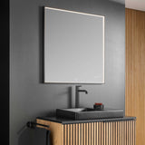 Roca Illuminated Mirror 800 x 800mm Roca Mirai Comfort LED Illuminated Mirror with Perimeter Lighting