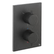 Crosswater Concealed Shower Valve Matt Black Crosswater MPRO Crossbox 3 Outlet Trimset