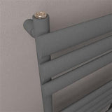 Eastbrook Panel Radiator Eastbrook Tunstall Horizontal Designer Heated Towel Rail - 560mm x 1000mm in Matt Anthracite