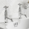 Burlington Pillar Basin Tap Chrome Burlington Guild Basin Pillar Taps (Pair)