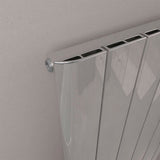 Eastbrook Peretti Straight Vertical Aluminium Radiator in Polished Aluminium