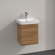 Villeroy & Boch Wall Mounted Vanity Unit Oak Kansas Villeroy & Boch Architectura Wall Hung Vanity Unit 400mm One Drawer with Basin