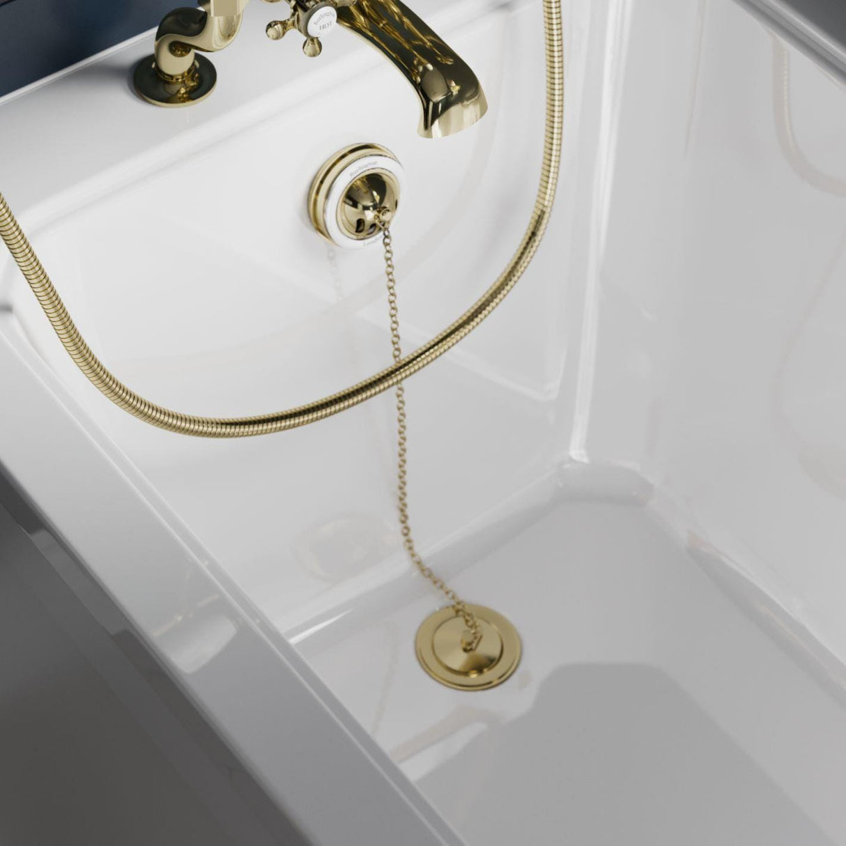 Burlington Bath Waste Burlington Bath Overflow, Plug and Chain Waste