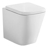 Eastbrook Back to Wall Toilet Eastbrook Sudbury Rimless Wall Toilet with Eco Vortex Flush and Soft Close Seat