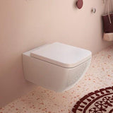 Villeroy & Boch Wall Hung Toilet Villeroy & Boch Venticello Wall Mounted Rimless Toilet with Soft Close Seat
