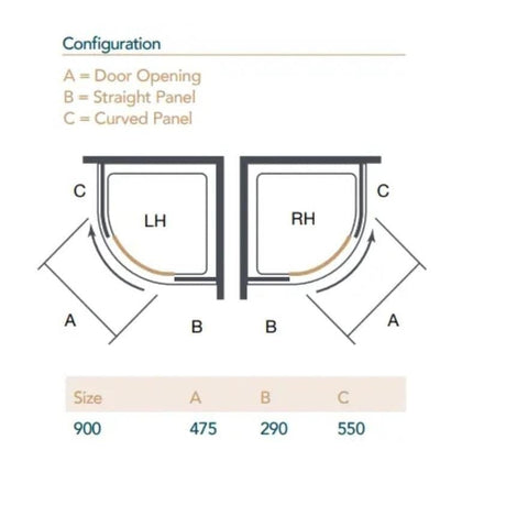 Merlyn Quadrant Shower Enclosure Merlyn Ionic Essence Frameless 8mm 1 Door Quadrant Shower Enclosure