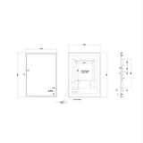 Crosswater Illuminated Mirror Crosswater MPRO LED Illuminated Rectangular Mirror