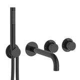Roca Concealed Shower Set Roca T-Multi Thermostatic Concealed Shower Valve with Pencil Handset, Holder, Hose and Bath Spout