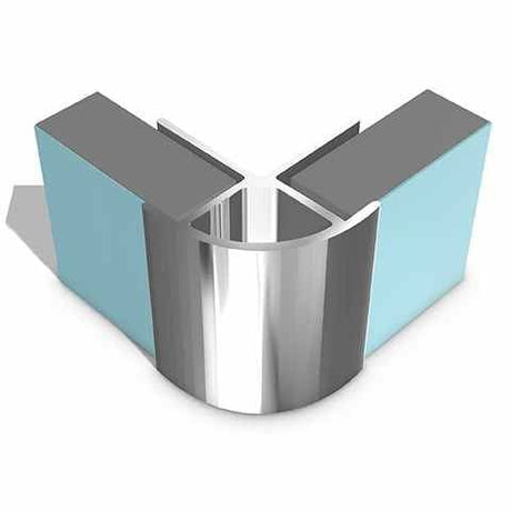 Multipanel Wall Panel Polished Silver Multipanel Wall Profile - External Corner - Type B - 2450mm