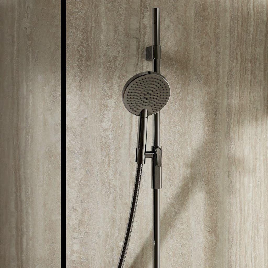 Crosswater Shower Riser Rail Crosswater Ethos Premium Shower Riser Rail Kit with Handset in Chrome