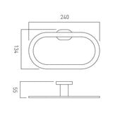VADO Towel Rails and Rings Vado Life Towel Ring in Chrome