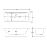 Roca Double Ended Bath Roca The Gap Double Ended Bath