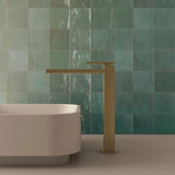 Clearwater Tall Basin Tap Brushed Brass Clearwater Myron Tall Mono Basin Mixer Tap