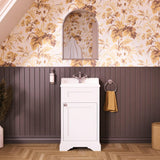 Burlington Edwardian Freestanding Square Cloakroom Vanity Unit with Basin