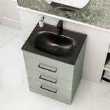 Imex Floor Standing Vanity Unit Imex Croma Floor Standing Three Drawer 600mm Vanity Unit with 1 Tap Hole Basin