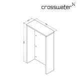 Crosswater WC Back To Wall Unit Crosswater WC Unit - 545mm Wide