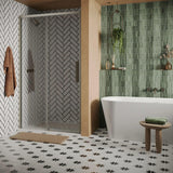Crosswater Sliding Shower Door Brushed Nickel / 2000 x 1500 Crosswater Asura 8mm Sliding Shower Door