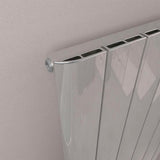 Eastbrook Panel Radiator Eastbrook Peretti Straight Vertical Aluminium Radiator in Polished Aluminium