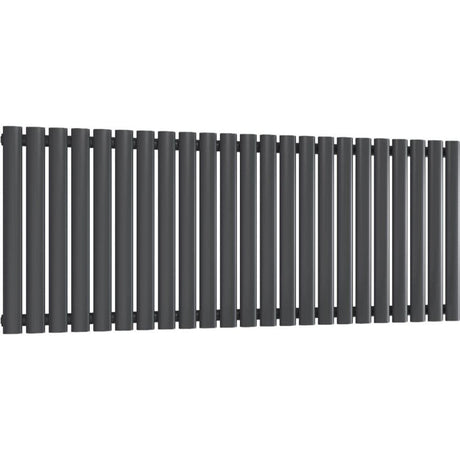 Aquarius Bathrooms Column Radiator 600 x1440mm Aquarius Athens Single Horizontal Column Radiator in Anthracite