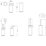 Crosswater Accessory Set Crosswater MPRO Floorstanding Accessory Set