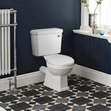 Aquarius Bathrooms Close Coupled Toilet White Plastic Aquarius Harewood Traditional Close Coupled Toilet with Soft Close Seat