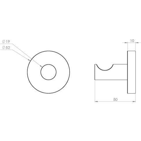Saneux Robe Hook Saneux COS Robe Hook in Matte Black