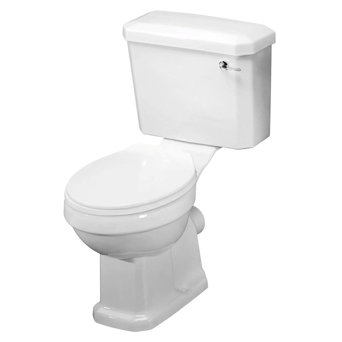 Aquarius Bathrooms Close Coupled Toilet Aquarius Harewood Traditional Close Coupled Toilet with Soft Close Seat