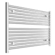 Tissino Ladder Rails Tissino Hugo2 Towel Radiator - 600 x 800mm - Chrome - Central Heating