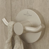 Villeroy & Boch Robe Hook Brushed Nickel Matt Villeroy & Boch Elements - Tender Double Robe Hook