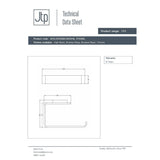 JTP Toilet Roll Holder JTP HIX Toilet Roll Holder in Brushed Brass