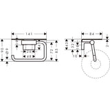 Hansgrohe Toilet Roll Holder Hansgrohe Addstoris S Toilet Roll Holder with Shelf