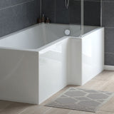 Tissino Bath Panel Tissino Lorenzo Premium L-Shaped Shower Bath Panel (Left or Right Handed)