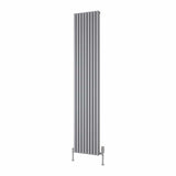 Reina Panel Radiator 1800 x 350mm / Silver Reina Albano Central Heating Vertical Radiator