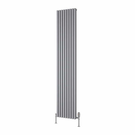 Reina Panel Radiator 1800 x 350mm / Silver Reina Albano Central Heating Vertical Radiator