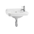 Burlington Cloakroom Basin Burlington Edwardian Wall Hung Cloakroom Basin - 510mm Wide - 1 Tap Hole Right - White
