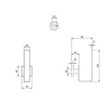 Villeroy & Boch Toilet Roll Holder Villeroy & Boch Elements - Striking Spare Toilet Roll Holder