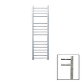 JIS Ladder Rail 1000 x 300mm / Polished Chrome / Electric Only with Cylindrical Adjustable Element JIS Sussex Steyning Vertical Stainless Steel Heated Towel Rail