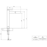 Villeroy & Boch Dawn Slim Tall Single-Lever Basin Mixer Tap