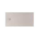 Roca Rectangle Shower Tray Beige / 1800 x 800mm ROCA Terran-N Superslim Stonex® Rectangular Shower Tray with Twist Colour Match Waste Cover