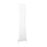 Eastbrook Panel Radiator Eastbrook Charlton Vertical Aluminium Designer Radiator in Matt White