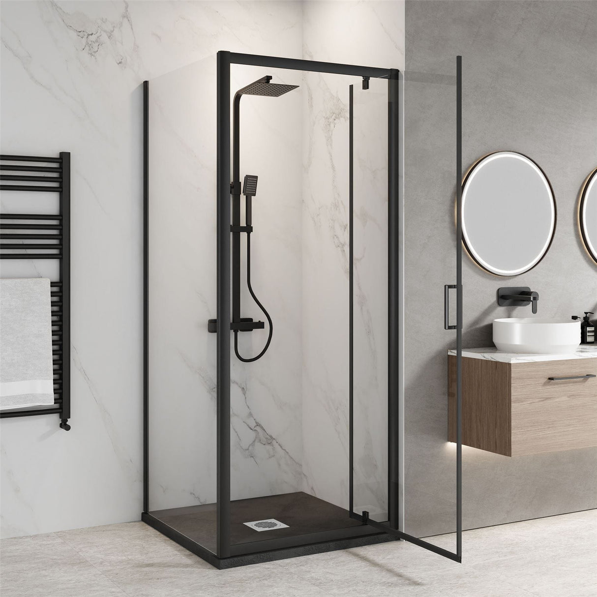 Aquarius Bathrooms Pivot Shower Door Aquarius Urbano 6mm Pivot Shower Door